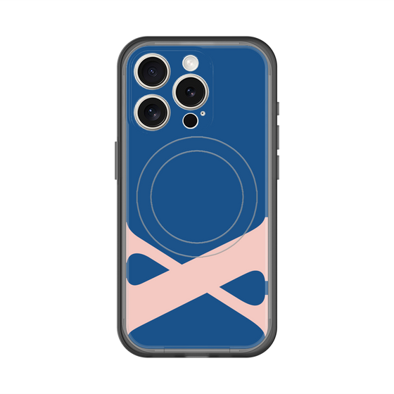 スリムプロテクションプレミアムケース with MagSafe［ オリジナル - initial color - X navy ］