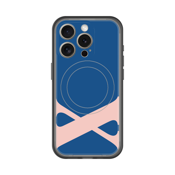 スリムプロテクションプレミアムケース with MagSafe［ オリジナル - initial color - X navy ］
