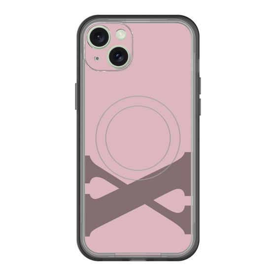 スリムプロテクションプレミアムケース with MagSafe［ オリジナル - initial color - X dusty pink ］