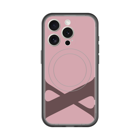 スリムプロテクションプレミアムケース with MagSafe［ オリジナル - initial color - X dusty pink ］