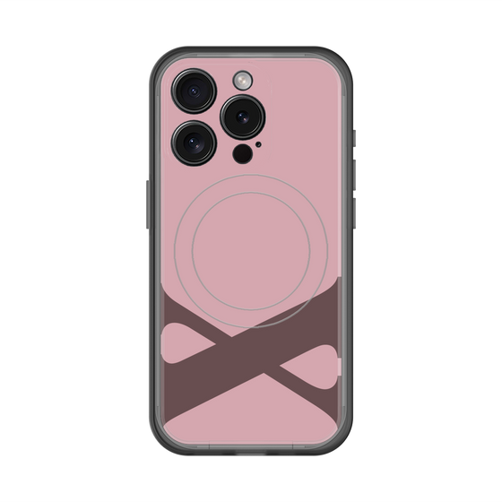 スリムプロテクションプレミアムケース with MagSafe［ オリジナル - initial color - X dusty pink ］