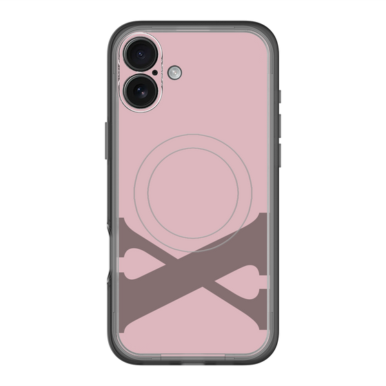 スリムプロテクションプレミアムケース with MagSafe［ オリジナル - initial color - X dusty pink ］