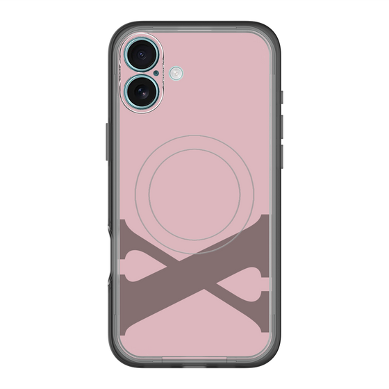 スリムプロテクションプレミアムケース with MagSafe［ オリジナル - initial color - X dusty pink ］