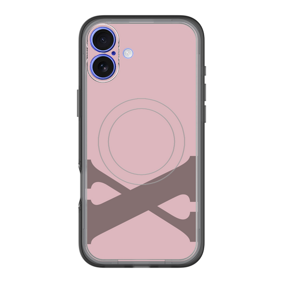 スリムプロテクションプレミアムケース with MagSafe［ オリジナル - initial color - X dusty pink ］