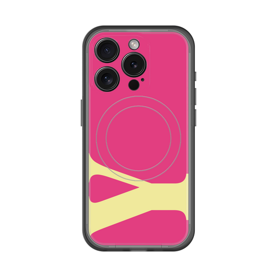 スリムプロテクションプレミアムケース with MagSafe［ オリジナル - initial color - Y pink ］