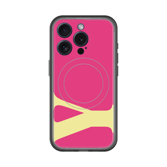 スリムプロテクションプレミアムケース with MagSafe［ オリジナル - initial color - Y pink ］
