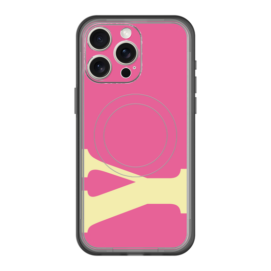 スリムプロテクションプレミアムケース with MagSafe［ オリジナル - initial color - Y pink ］