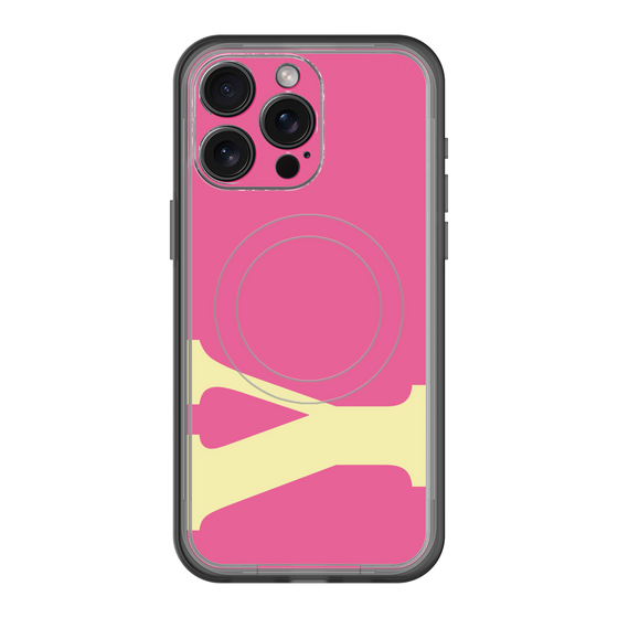 スリムプロテクションプレミアムケース with MagSafe［ オリジナル - initial color - Y pink ］