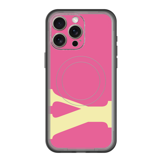 スリムプロテクションプレミアムケース with MagSafe［ オリジナル - initial color - Y pink ］