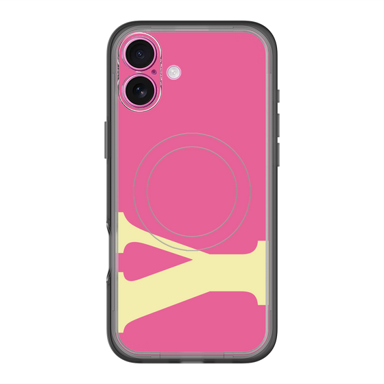 スリムプロテクションプレミアムケース with MagSafe［ オリジナル - initial color - Y pink ］