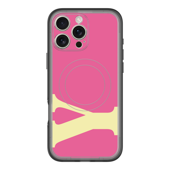スリムプロテクションプレミアムケース with MagSafe［ オリジナル - initial color - Y pink ］
