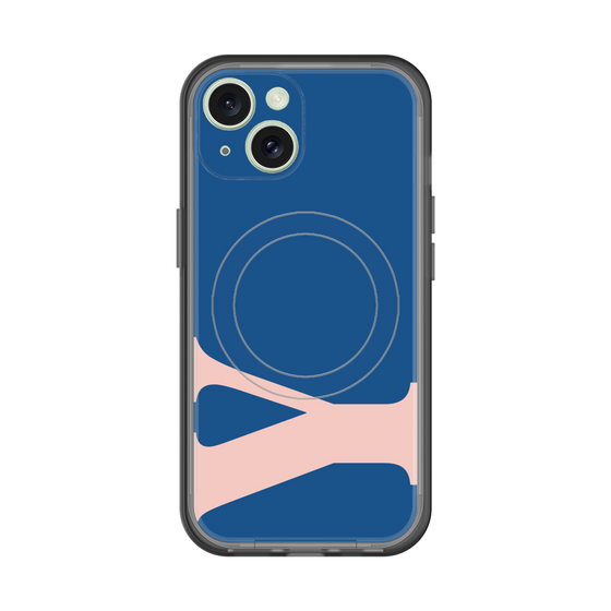 スリムプロテクションプレミアムケース with MagSafe［ オリジナル - initial color - Y navy ］