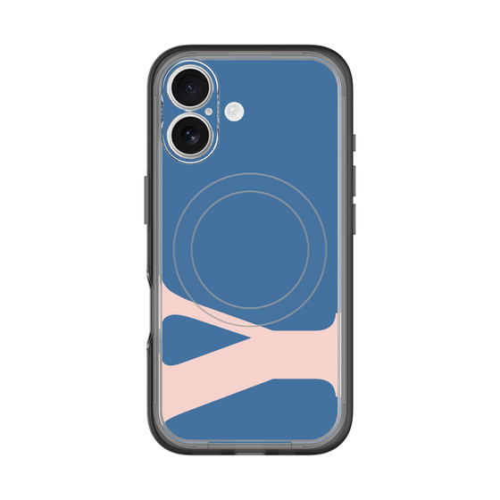 スリムプロテクションプレミアムケース with MagSafe［ オリジナル - initial color - Y navy ］