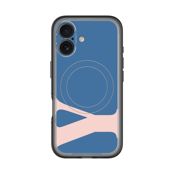 スリムプロテクションプレミアムケース with MagSafe［ オリジナル - initial color - Y navy ］