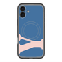 スリムプロテクションプレミアムケース with MagSafe［ オリジナル - initial color - Y navy ］