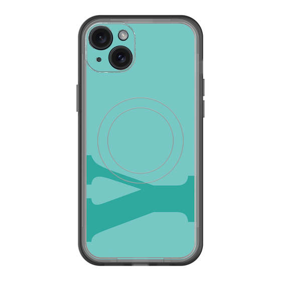 スリムプロテクションプレミアムケース with MagSafe［ オリジナル - initial color - Y light green ］