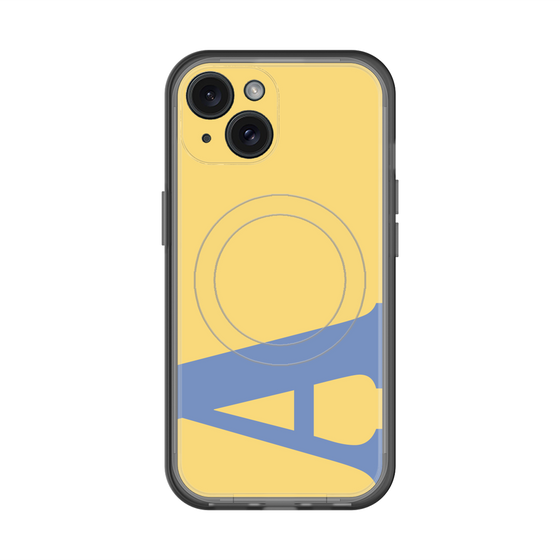 スリムプロテクションプレミアムケース with MagSafe［ オリジナル - initial color - A yellow ］