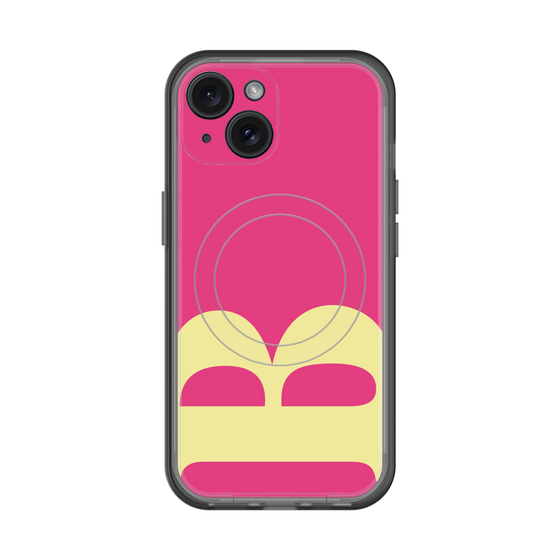 スリムプロテクションプレミアムケース with MagSafe［ オリジナル - initial color - B pink ］