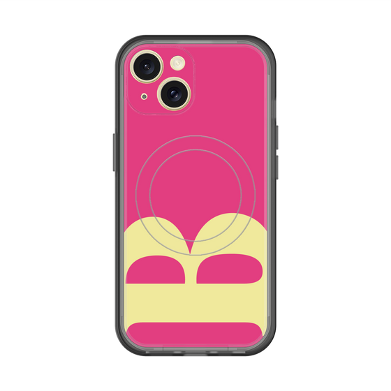スリムプロテクションプレミアムケース with MagSafe［ オリジナル - initial color - B pink ］