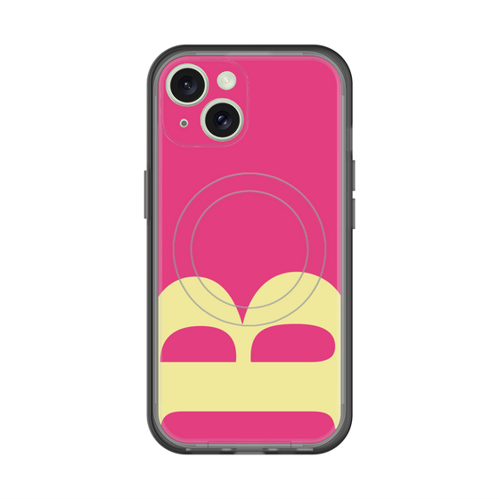 スリムプロテクションプレミアムケース with MagSafe［ オリジナル - initial color - B pink ］