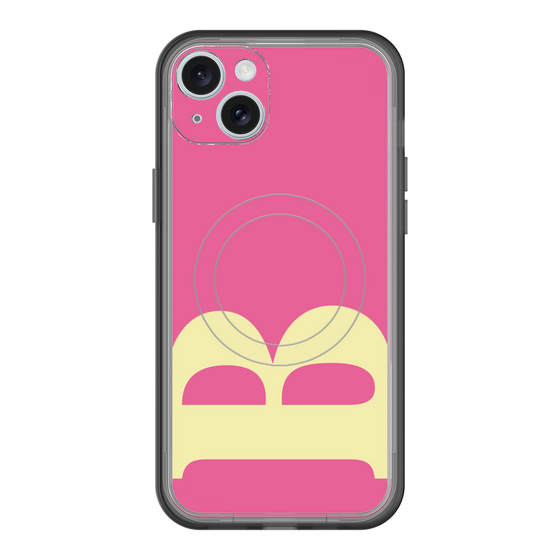 スリムプロテクションプレミアムケース with MagSafe［ オリジナル - initial color - B pink ］