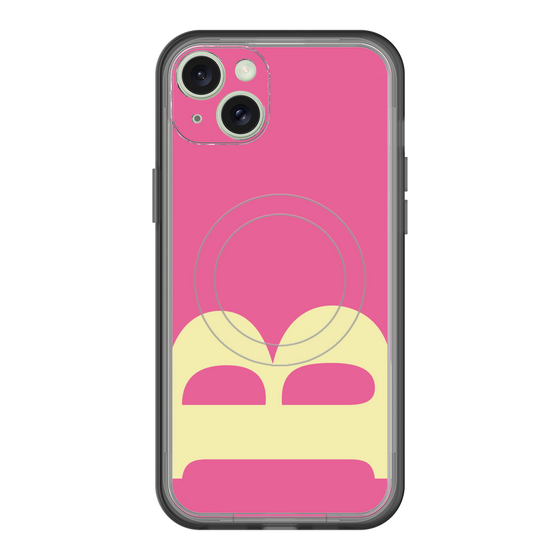 スリムプロテクションプレミアムケース with MagSafe［ オリジナル - initial color - B pink ］