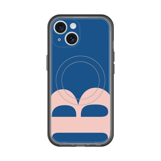 スリムプロテクションプレミアムケース with MagSafe［ オリジナル - initial color - B navy ］