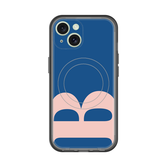 スリムプロテクションプレミアムケース with MagSafe［ オリジナル - initial color - B navy ］
