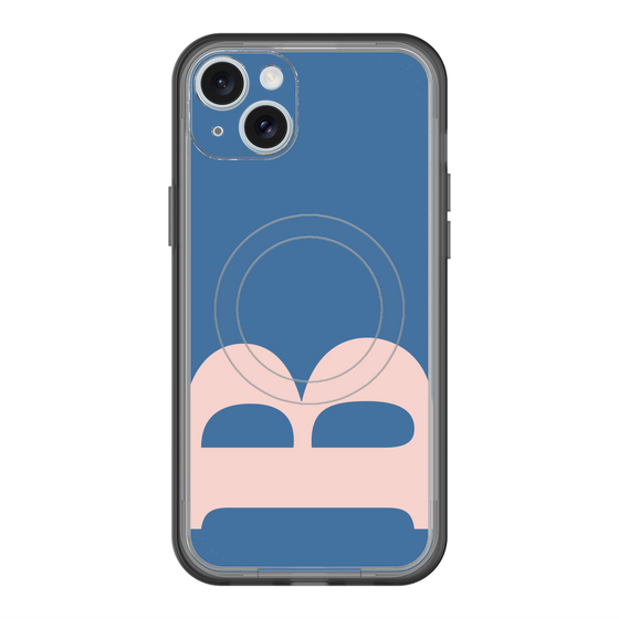 スリムプロテクションプレミアムケース with MagSafe［ オリジナル - initial color - B navy ］