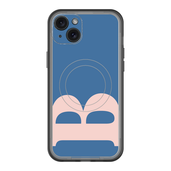 スリムプロテクションプレミアムケース with MagSafe［ オリジナル - initial color - B navy ］