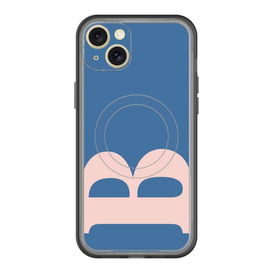 スリムプロテクションプレミアムケース with MagSafe［ オリジナル - initial color - B navy ］
