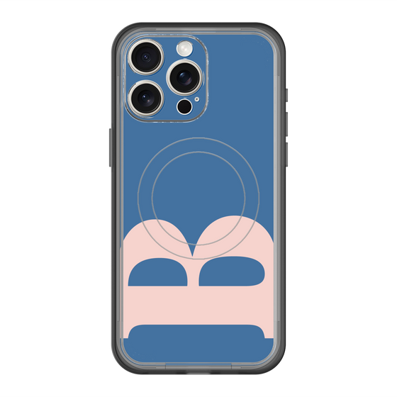スリムプロテクションプレミアムケース with MagSafe［ オリジナル - initial color - B navy ］