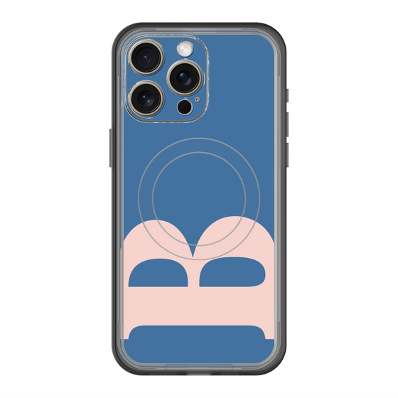 スリムプロテクションプレミアムケース with MagSafe［ オリジナル - initial color - B navy ］