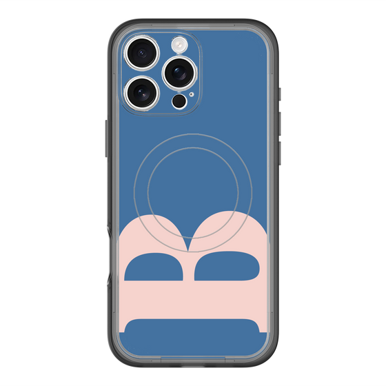 スリムプロテクションプレミアムケース with MagSafe［ オリジナル - initial color - B navy ］