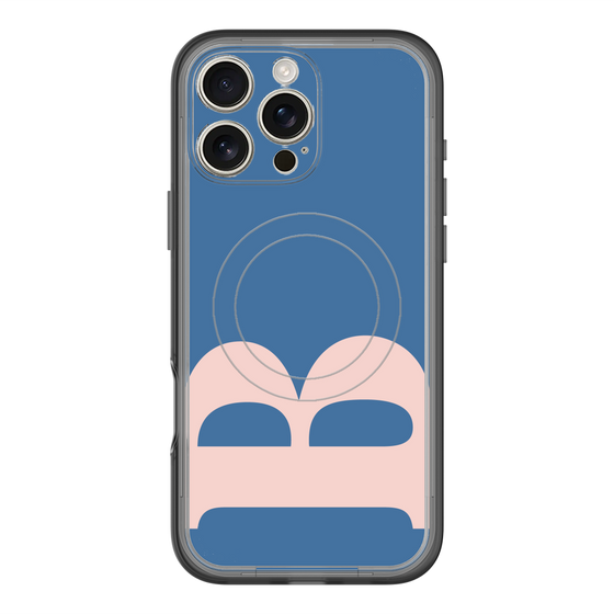 スリムプロテクションプレミアムケース with MagSafe［ オリジナル - initial color - B navy ］