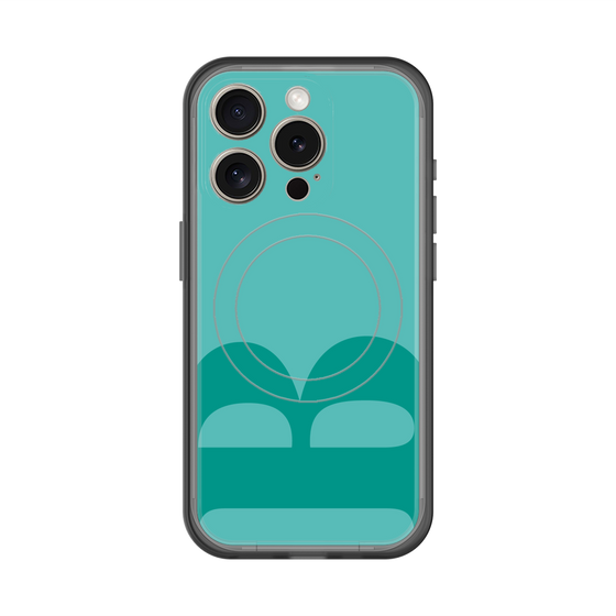 スリムプロテクションプレミアムケース with MagSafe［ オリジナル - initial color - B light green ］