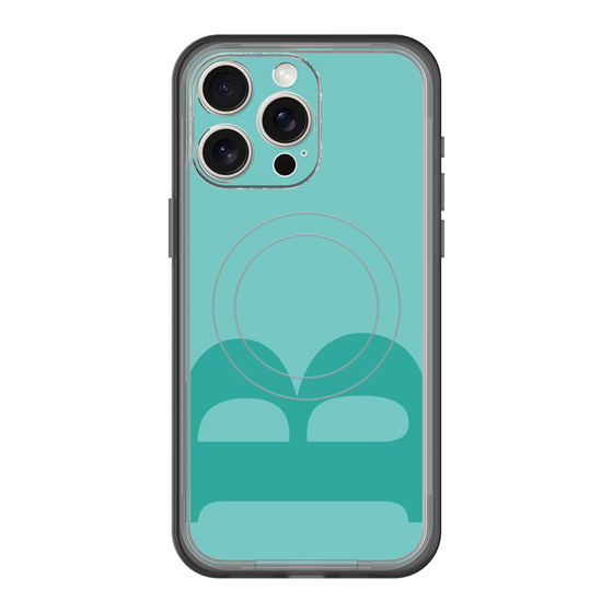スリムプロテクションプレミアムケース with MagSafe［ オリジナル - initial color - B light green ］