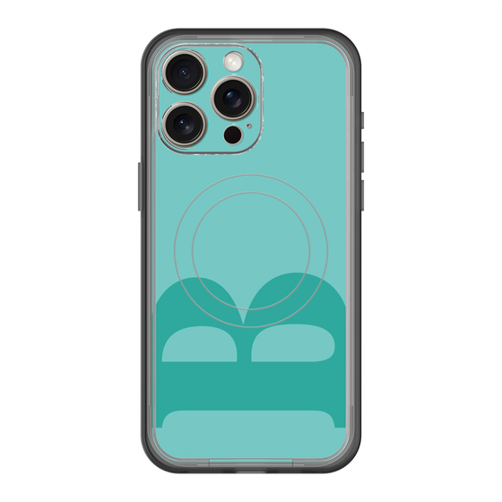 スリムプロテクションプレミアムケース with MagSafe［ オリジナル - initial color - B light green ］