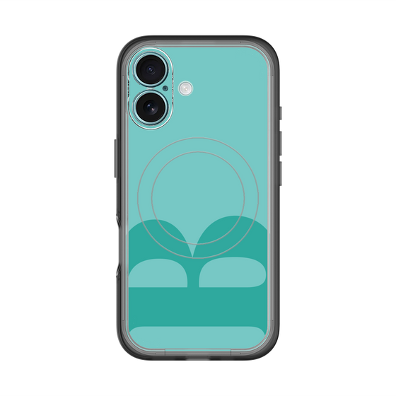 スリムプロテクションプレミアムケース with MagSafe［ オリジナル - initial color - B light green ］