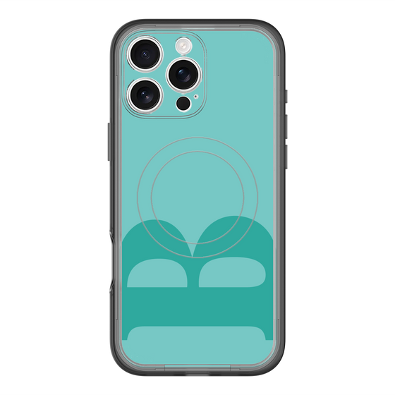 スリムプロテクションプレミアムケース with MagSafe［ オリジナル - initial color - B light green ］