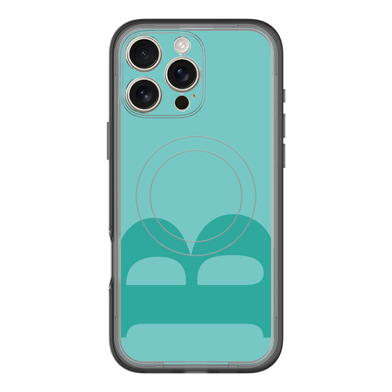 スリムプロテクションプレミアムケース with MagSafe［ オリジナル - initial color - B light green ］