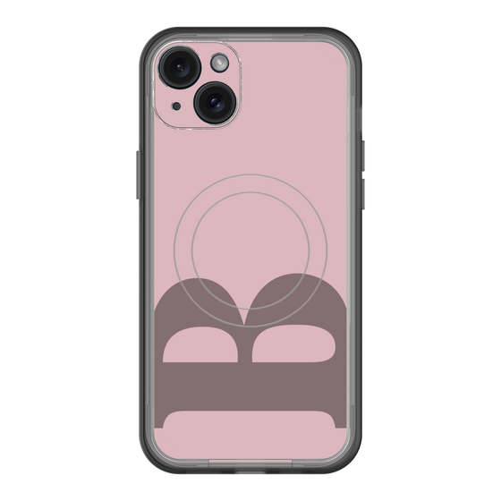 スリムプロテクションプレミアムケース with MagSafe［ オリジナル - initial color - B dusty pink ］