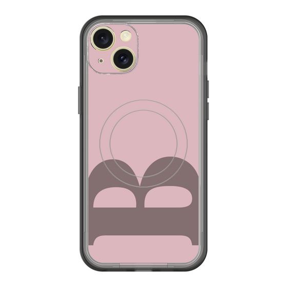 スリムプロテクションプレミアムケース with MagSafe［ オリジナル - initial color - B dusty pink ］