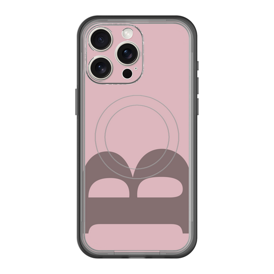スリムプロテクションプレミアムケース with MagSafe［ オリジナル - initial color - B dusty pink ］