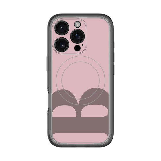 スリムプロテクションプレミアムケース with MagSafe［ オリジナル - initial color - B dusty pink ］