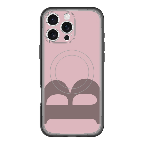 スリムプロテクションプレミアムケース with MagSafe［ オリジナル - initial color - B dusty pink ］