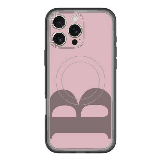 スリムプロテクションプレミアムケース with MagSafe［ オリジナル - initial color - B dusty pink ］