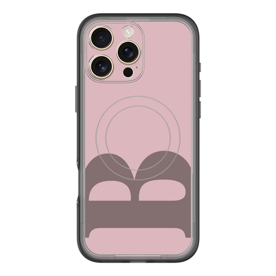 スリムプロテクションプレミアムケース with MagSafe［ オリジナル - initial color - B dusty pink ］