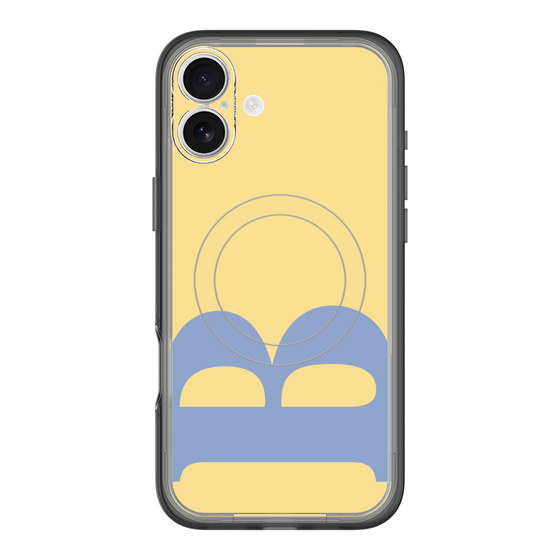 スリムプロテクションプレミアムケース with MagSafe［ オリジナル - initial color - B yellow ］