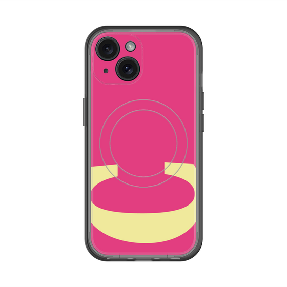 スリムプロテクションプレミアムケース with MagSafe［ オリジナル - initial color - C pink ］
